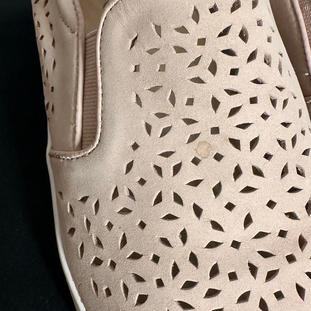 Vionic Splendid Midi Pink Perforated Slip On Sneakers Concealed Ortho Arch Sz 9 - Picture 9 of 9